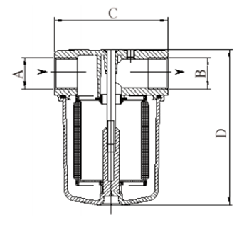 Технические характеристики фильтра для дизельного топлива и мазута Giuliani Anello 70451/0015AP