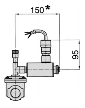 Электромагнитный клапан со взрывозащищенной катушкой нормально открытый  Giuliani Anello   MSV34/6BEEXD