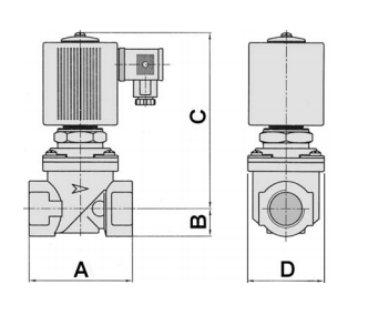 Электромагнитный клапан для дизельного топлива и мазута Giuliani Anello      SV25