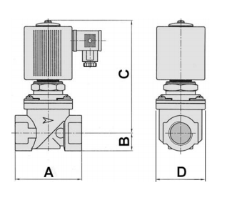 Технические характеристики электромагнитного клапана для дизельного топлива и мазута Giuliani Anello SV32