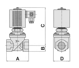 Электромагнитный клапан для дизельного топлива и мазута Giuliani Anello      SV40