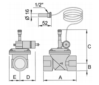 Отсечной клапан подачи топлива Giuliani Anello    VIC/A100